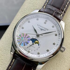 ĐỒNG HỒ LONGINES MASTER L2.909.4.77.3 CỌC SỐ ĐÍNH ĐÁ FAKE 1:1 CAO CẤP 40MM 2 ĐỒNG HỒ LONGINES MASTER L2.909.4.77.3 CỌC SỐ ĐÍNH ĐÁ FAKE 11 CAO CẤP 40MM (2)