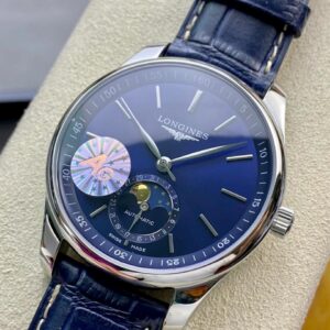 ĐỒNG HỒ LONGINES MASTER MOONPHASE L2.909.4.92.0 FAKE 1:1 NAM MẶT XANH 40MM 2 ĐỒNG HỒ LONGINES MASTER MOONPHASE L2.909.4.92.0 FAKE 11 NAM MẶT XANH 40MM (2)