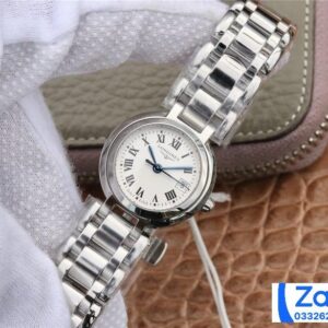 LONGINES PRIMALUNA L8.110.4.71.6 FAKE 1:1 WHITE DIAL WATCHES 26.5MM 1 ĐỒNG HỒ LONGINES PRIMALUNA L8.110.4.71.6 FAKE 11 CAO CẤP NỮ KIM XANH 26 (2)