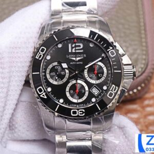 ĐỒNG HỒ LONGINES SPORT HYDROCONQUEST L3.783.4.56.6 FAKE 11 NAM DÂY KIM LOẠI 41MM (2)