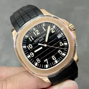 ĐỒNG HỒ PATEK PHILIPPE AQUANAUT 5167R ROSE GOLD MẶT ĐEN REP 11 3K FACTORY 40MM 1 ĐỒNG HỒ PATEK PHILIPPE AQUANAUT 5167R ROSE GOLD MẶT ĐEN REP 11 3K FACTORY 40MM (2)