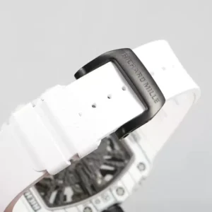 RICHARD MILLE RM12-01 TOURBILLON LUXURY FAKE WATCHES WHITE CARBON CASE RUBBER STRAP 42MM 7 ĐỒNG HỒ RICHARD MILLE RM12-01 TOURBILLON REPLICA 11 DÂY CAO SU TRẮNG 42MM (2)