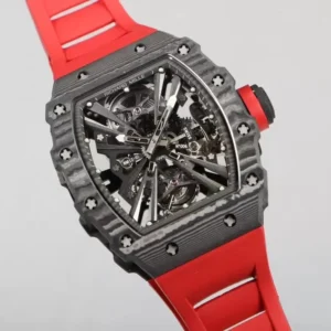 ĐỒNG HỒ RICHARD MILLE RM12-01 TOURBILLON VỎ CARBON REP 11 NAM MÀU ĐỎ 42MM 1 ĐỒNG HỒ RICHARD MILLE RM12-01 TOURBILLON VỎ CARBON REP 11 NAM MÀU ĐỎ 42MM (2)
