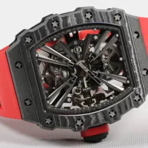 ĐỒNG HỒ RICHARD MILLE RM12-01 TOURBILLON VỎ CARBON REP 11 NAM MÀU ĐỎ 42MM 3 ĐỒNG HỒ RICHARD MILLE RM12-01 TOURBILLON VỎ CARBON REP 11 NAM MÀU ĐỎ 42MM (2)