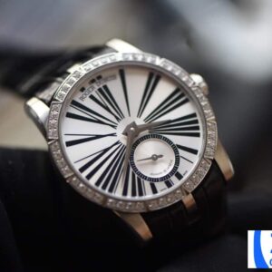 ROGER DUBUIS BEST REPLICA WATCH EXCALIBUR RDDBEX WITH STONE BEZEL 36MM 1 ĐỒNG HỒ ROGER DUBUIS EXCALIBUR RDDBEX 0278 NỮ DÂY DA REP 11 CAO CẤP 36MM (2)