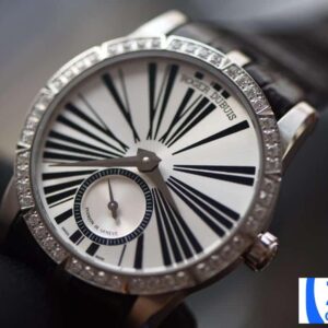 ROGER DUBUIS BEST REPLICA WATCH EXCALIBUR RDDBEX WITH STONE BEZEL 36MM 2 ĐỒNG HỒ ROGER DUBUIS EXCALIBUR RDDBEX 0278 NỮ DÂY DA REP 11 CAO CẤP 36MM (2)