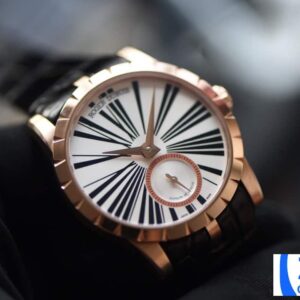 ROGER DUBUIS EXCALIBUR BEST COPIES ROSE GOLD PF FACTORY 36MM 1 ĐỒNG HỒ ROGER DUBUIS EXCALIBUR ROSE GOLD NỮ DÂY DA REP 11 PF FACTORY 36MM (2)