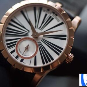 ROGER DUBUIS EXCALIBUR BEST COPIES ROSE GOLD PF FACTORY 36MM 2 ĐỒNG HỒ ROGER DUBUIS EXCALIBUR ROSE GOLD NỮ DÂY DA REP 11 PF FACTORY 36MM (2)