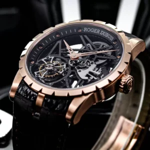 ROGER DUBUIS EXCALIBUR TOURBILLON FAKE WATCH RDDBEX BBR FACTORY 45MM 3 ĐỒNG HỒ ROGER DUBUIS EXCALIBUR TOURBILLON RDDBEX 0392 REP 11 NAM DÂY DA BBR FACTORY 45MM (2)