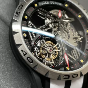 ROGER DUBUIS EXCALIBUR TOURBILLON FAKE WATCH RDDBEX 0549 BBR FACTORY 45MM 4 ĐỒNG HỒ ROGER DUBUIS EXCALIBUR TOURBILLON RDDBEX 0549 BBR FACTORY 45MM (1)