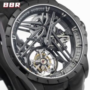 ROGER DUBUIS EXCALIBUR TOURBILLON RDDBEX 0889 BLACK FAKE WATCH 42MM 1 ĐỒNG HỒ ROGER DUBUIS EXCALIBUR TOURBILLON RDDBEX 0889 REP 11 BBR FACTORY 42MM (2)