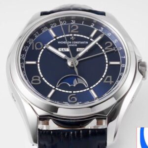 VACHERON CONSTANTIN FIFTYSIX 4000E IMITATION LUXURY WATCHES BLUE DIAL STAINLESS STEEL BLACK LEATHER STRAP ZF FACTORY 40MM 4 ĐỒNG HỒ VACHERON CONSTANTIN FIFTYSIX 4000E DÂY DA REP 11 ZF FACTORY 40MM (2)