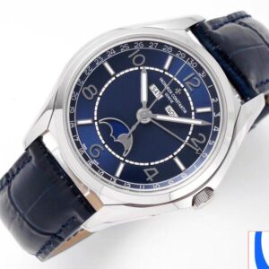 VACHERON CONSTANTIN FIFTYSIX 4000E IMITATION LUXURY WATCHES BLUE DIAL STAINLESS STEEL BLACK LEATHER STRAP ZF FACTORY 40MM 1 ĐỒNG HỒ VACHERON CONSTANTIN FIFTYSIX 4000E DÂY DA REP 11 ZF FACTORY 40MM (2)