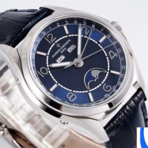 VACHERON CONSTANTIN FIFTYSIX 4000E IMITATION LUXURY WATCHES BLUE DIAL STAINLESS STEEL BLACK LEATHER STRAP ZF FACTORY 40MM 3 ĐỒNG HỒ VACHERON CONSTANTIN FIFTYSIX 4000E DÂY DA REP 11 ZF FACTORY 40MM (2)
