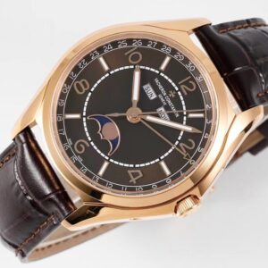 VACHERON CONSTANTIN FIFTYSIX ROSE GOLD 4000E LUXURY REPLICA WATCHES ROSE GOLD PLATE BLACK LEATHER STRAP ZF FACTORY 40MM 1 ĐỒNG HỒ VACHERON CONSTANTIN FIFTYSIX ROSE GOLD 4000E REP 11 MẶT CHOCOLATE ZF 40MM (2)