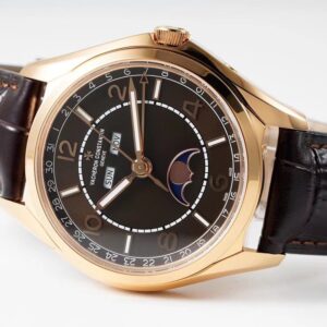 VACHERON CONSTANTIN FIFTYSIX ROSE GOLD 4000E LUXURY REPLICA WATCHES ROSE GOLD PLATE BLACK LEATHER STRAP ZF FACTORY 40MM 2 ĐỒNG HỒ VACHERON CONSTANTIN FIFTYSIX ROSE GOLD 4000E REP 11 MẶT CHOCOLATE ZF 40MM (2)
