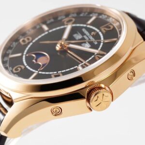 VACHERON CONSTANTIN FIFTYSIX ROSE GOLD 4000E LUXURY REPLICA WATCHES ROSE GOLD PLATE BLACK LEATHER STRAP ZF FACTORY 40MM 5 ĐỒNG HỒ VACHERON CONSTANTIN FIFTYSIX ROSE GOLD 4000E REP 11 MẶT CHOCOLATE ZF 40MM (2)