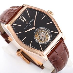 VACHERON CONSTANTIN MALTE TOURBILLON ROSE GOLD 30130 BEST COPIES WATCHES BLACK DIAL BROWN LEATHER STRAP 38X49MM 1 ĐỒNG HỒ VACHERON CONSTANTIN MALTE TOURBILLON ROSE GOLD 30130 REP 11 MẶT ĐEN 38X49MM (2)