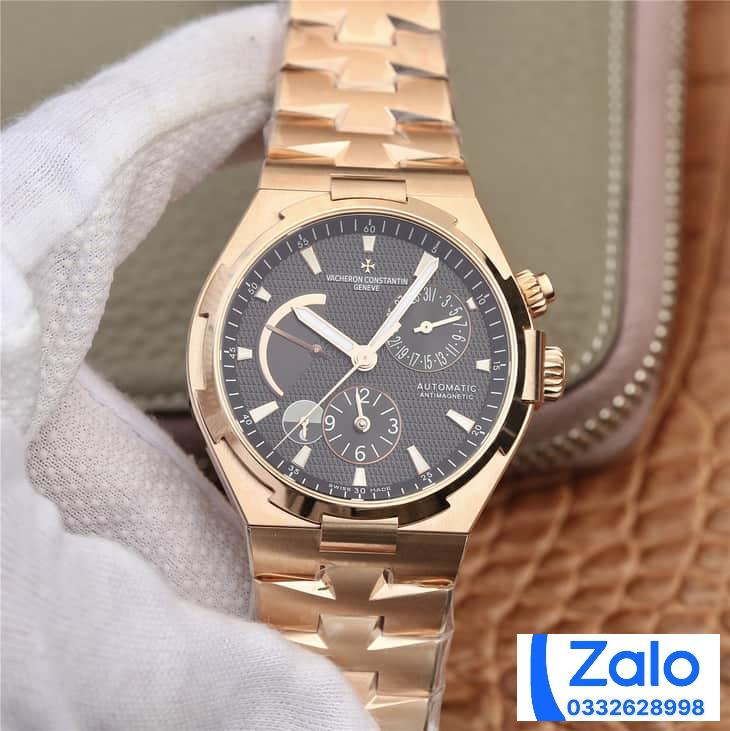 ĐỒNG HỒ VACHERON CONSTANTIN OVERSEA ROSE GOLD MẶT ĐEN FAKE 11 TWA 42MM (4) ĐỒNG HỒ VACHERON CONSTANTIN OVERSEA ROSE GOLD MẶT ĐEN FAKE 11 TWA 42MM (2)