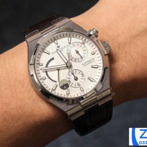 VACHERON CONSTANTIN OVERSEA TWA FACTORY KNOCK OFF WATCHES WHITE DIAL BLACK LEATHER STRAP 42MM 8 ĐỒNG HỒ VACHERON CONSTANTIN OVERSEA TWA FACTORY FAKE 11 NAM DÂY DA 42MM (2)