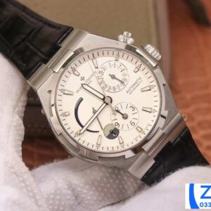 VACHERON CONSTANTIN OVERSEA TWA FACTORY KNOCK OFF WATCHES WHITE DIAL BLACK LEATHER STRAP 42MM 1 ĐỒNG HỒ VACHERON CONSTANTIN OVERSEA TWA FACTORY FAKE 11 NAM DÂY DA 42MM (2)