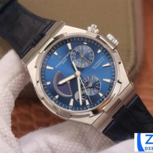 VACHERON CONSTANTIN OVERSEA TWA GOOD IMITATION WATCHES BLUE DIAL LEATHER STRAP 42MM 2 ĐỒNG HỒ VACHERON CONSTANTIN OVERSEA TWA FAKE 11 MẶT XANH DÂY DA 42MM (2)