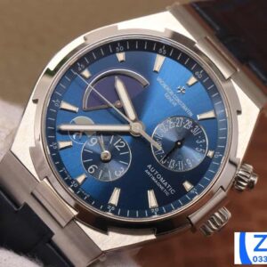 VACHERON CONSTANTIN OVERSEA TWA GOOD IMITATION WATCHES BLUE DIAL LEATHER STRAP 42MM 3 ĐỒNG HỒ VACHERON CONSTANTIN OVERSEA TWA FAKE 11 MẶT XANH DÂY DA 42MM (2)