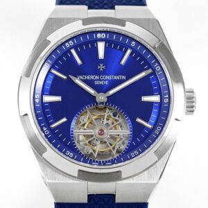 VACHERON CONSTANTIN OVERSEAS TOURBILON 6000V LUXURY FAKE WATCHES BLUE DIAL RUBBER STRAP 42.5MM 1 ĐỒNG HỒ VACHERON CONSTANTIN OVERSEAS TOURBILON 6000V REP 11 MẶT XANH 42 (2)
