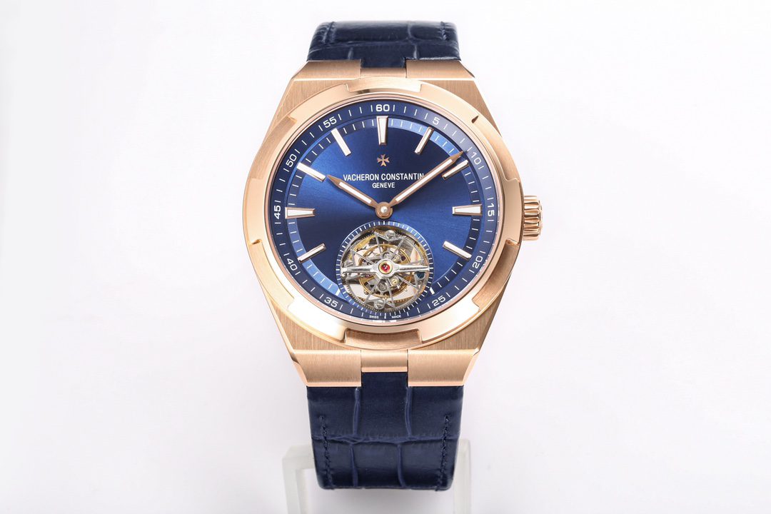 ĐỒNG HỒ VACHERON CONSTANTIN OVERSEAS TOURBILON ROSE GOLD 6000V REP 11 MẶT XANH 42 (1) ĐỒNG HỒ VACHERON CONSTANTIN OVERSEAS TOURBILON ROSE GOLD 6000V REP 11 MẶT XANH 42 (2)