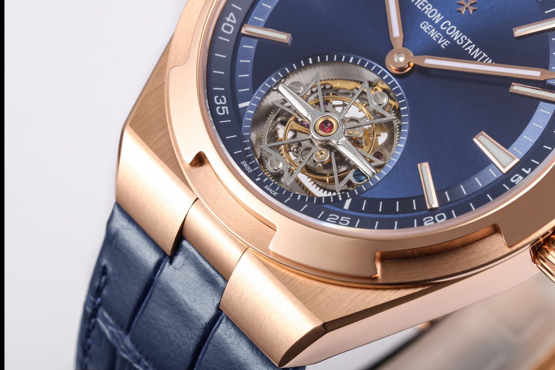ĐỒNG HỒ VACHERON CONSTANTIN OVERSEAS TOURBILON ROSE GOLD 6000V REP 11 MẶT XANH 42 (5) ĐỒNG HỒ VACHERON CONSTANTIN OVERSEAS TOURBILON ROSE GOLD 6000V REP 11 MẶT XANH 42 (2)