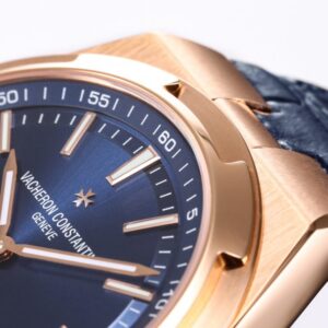 VACHERON CONSTANTIN OVERSEAS TOURBILLON ROSE GOLD 6000V HIGH END REPLICA WATCH LEATHER STRAP BLUE DIAL 42.5MM 3 ĐỒNG HỒ VACHERON CONSTANTIN OVERSEAS TOURBILON ROSE GOLD 6000V REP 11 MẶT XANH 42 (2)