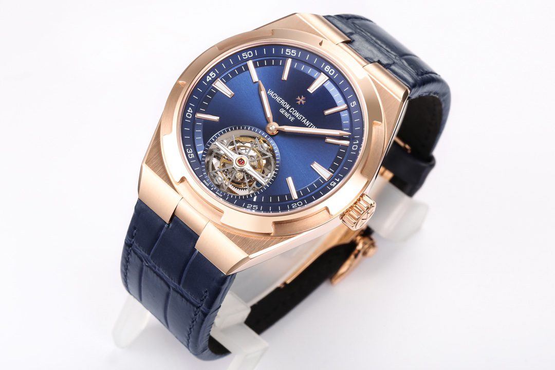 ĐỒNG HỒ VACHERON CONSTANTIN OVERSEAS TOURBILON ROSE GOLD 6000V REP 11 MẶT XANH 42 (7) ĐỒNG HỒ VACHERON CONSTANTIN OVERSEAS TOURBILON ROSE GOLD 6000V REP 11 MẶT XANH 42 (2)