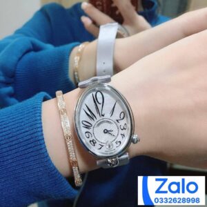 BREGUET QUEEN OF NAPLES GREY LEATHER STRAP REPLICA WATCH 28.45×36.5MM 7 ĐỒNG HỒ BREGUET QUEEN OF NAPLES NỮ DÂY DA XÁM REPLICA CAO CẤP 28.45×36 (2)