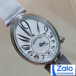 BREGUET QUEEN OF NAPLES GREY LEATHER STRAP REPLICA WATCH 28.45×36.5MM 1 ĐỒNG HỒ BREGUET QUEEN OF NAPLES NỮ DÂY DA XÁM REPLICA CAO CẤP 28.45×36 (2)