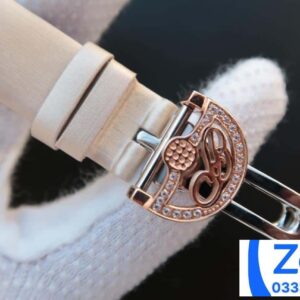 BREGUET QUEEN OF NAPLES REPLICA WATCH ROSE PLATED GOLD 28.45×36.5MM 5 ĐỒNG HỒ BREGUET QUEEN OF NAPLES REPLICA 11 THỤY SỸ NỮ DÂY DA TRẮNG 28.45×36 (2)