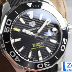 TAG HEUER AQUARACER WAY208B REPLICA RUBBER STRAP BLACK WATCH 43MM 2 ĐỒNG HỒ TAG HEUER AQUARACER WAY208B REPLICA 11 NAM CỌC SỐ DA QUANG 43MM (2)