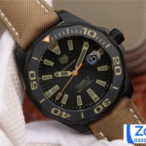 TAG HEUER AQUARACER WAY208C SUPER FAKE WATCH BLACK DIAL 43MM 1 ĐỒNG HỒ TAG HEUER AQUARACER WAY208C REPLICA 11 NAM MÁY CƠ AUTOMATIC 43MM (2)