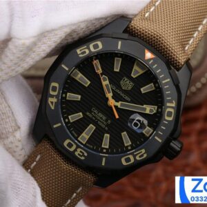 TAG HEUER AQUARACER WAY208C SUPER FAKE WATCH BLACK DIAL 43MM 2 ĐỒNG HỒ TAG HEUER AQUARACER WAY208C REPLICA 11 NAM MÁY CƠ AUTOMATIC 43MM (2)