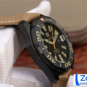 TAG HEUER AQUARACER WAY208C SUPER FAKE WATCH BLACK DIAL 43MM 5 ĐỒNG HỒ TAG HEUER AQUARACER WAY208C REPLICA 11 NAM MÁY CƠ AUTOMATIC 43MM (2)