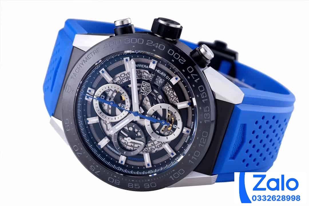 ĐỒNG HỒ TAG HEUER CARRERA CHORONOGRAPH CAR2A1T REPLICA 11 NAM DÂY CAO SU 45MM (3) ĐỒNG HỒ TAG HEUER CARRERA CHORONOGRAPH CAR2A1T REPLICA 11 NAM DÂY CAO SU 45MM (2)