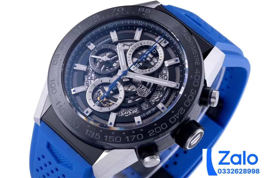 ĐỒNG HỒ TAG HEUER CARRERA CHORONOGRAPH CAR2A1T REPLICA 11 NAM DÂY CAO SU 45MM (8) ĐỒNG HỒ TAG HEUER CARRERA CHORONOGRAPH CAR2A1T REPLICA 11 NAM DÂY CAO SU 45MM (2)