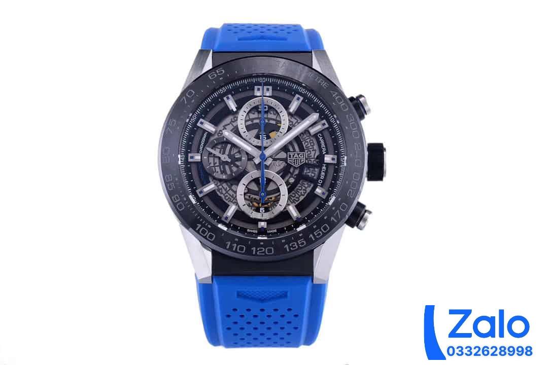 ĐỒNG HỒ TAG HEUER CARRERA CHORONOGRAPH CAR2A1T REPLICA 11 NAM DÂY CAO SU 45MM (9) ĐỒNG HỒ TAG HEUER CARRERA CHORONOGRAPH CAR2A1T REPLICA 11 NAM DÂY CAO SU 45MM (2)