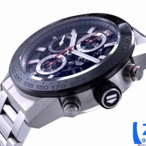 TAG HEUER CARRERA SKELETON CHORONOGRAPH CAR201V FAKE WATCH BLACK DIAL 45MM 6 ĐỒNG HỒ TAG HEUER CARRERA SKELETON CHORONOGRAPH CAR201V REPLICA CAO CẤP 45MM (2)