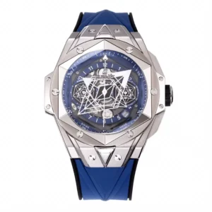 ĐỒNG HỒ NAM HUBLOT BIG BANG ONE CLICK REPLICA 11 MẶT XANH BLUE 45MM (1)