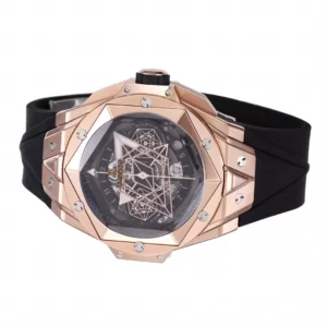 ĐỒNG HỒ NAM HUBLOT BIG BANG REPLICA ROSE GOLD MẶT ĐEN 45MM 2 ĐỒNG HỒ NAM HUBLOT BIG BANG REPLICA ROSE GOLD MẶT ĐEN 45MM (1)