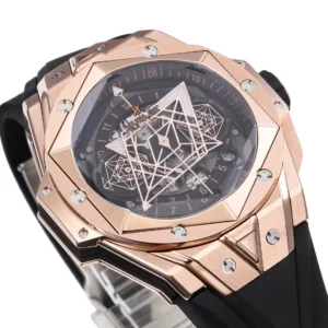 ĐỒNG HỒ NAM HUBLOT BIG BANG REPLICA ROSE GOLD MẶT ĐEN 45MM 6 ĐỒNG HỒ NAM HUBLOT BIG BANG REPLICA ROSE GOLD MẶT ĐEN 45MM (1)