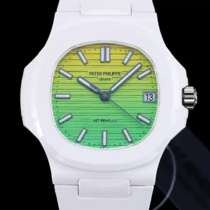 ĐỒNG HỒ PATEK PHILIPPE NAUTILUS 5711 AET REMOULD CERAMIC REPLICA 11 MÀU TRẮNG 40MM 3 ĐỒNG HỒ PATEK PHILIPPE NAUTILUS