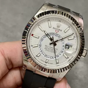 ĐỒNG HỒ ROLEX SKY DWELLER 336235 REPLICA 1:1 MẶT TRẮNG NHÀ MÁY TW 42MM 2 ĐỒNG HỒ ROLEX SKY DWELLER 336235 REPLICA 11 MẶT TRẮNG NHÀ MÁY TW 42MM (1)