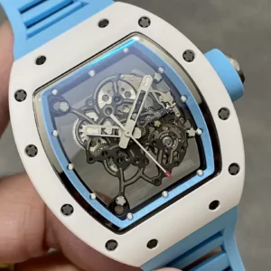 RICHARD MILLE RM055 REPLICA WATCH CERAMIC BLUE RUBBER STRAP BBR FACTORY 45MM 3 ĐỒNG HỒ CHẾ TÁC RICHARD MILLE RM055 NAM DÂY CAO SU REPLICA BBR FACTORY 45MM