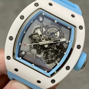 RICHARD MILLE RM055 REPLICA WATCH CERAMIC BLUE RUBBER STRAP BBR FACTORY 45MM 2 ĐỒNG HỒ CHẾ TÁC RICHARD MILLE RM055 NAM DÂY CAO SU REPLICA BBR FACTORY 45MM